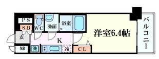 プレサンスOSAKA DOMECITYビーツの物件間取画像